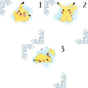 Coussin Pikachu personnalisé naissance ou prénom image 6