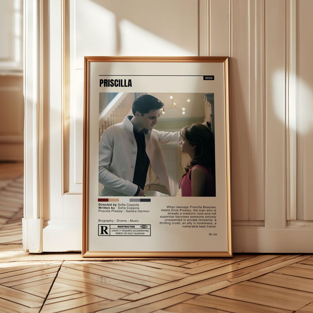 Priscilla Poster ,sofia Coppola, Retro Movie Print, Mid Century Modern ...