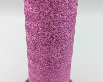 Lurex Cupro Glitzer Spule 3000 m candy rose für Bobbel