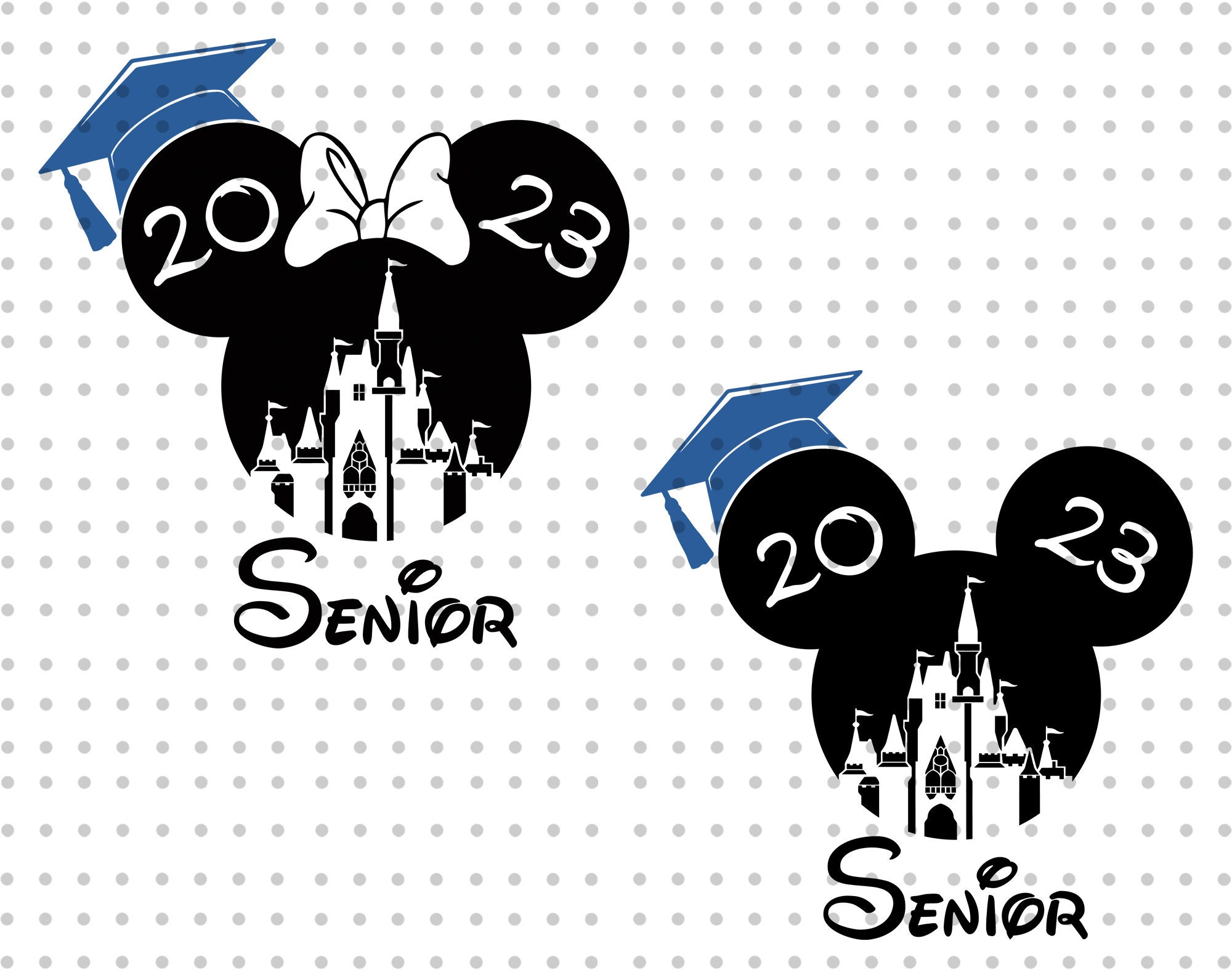 Graduation Cap, Mickey Minnie Mouse, Svg And Png Formats, Cu Inspire ...