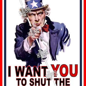 Uncle Sam giving you the business