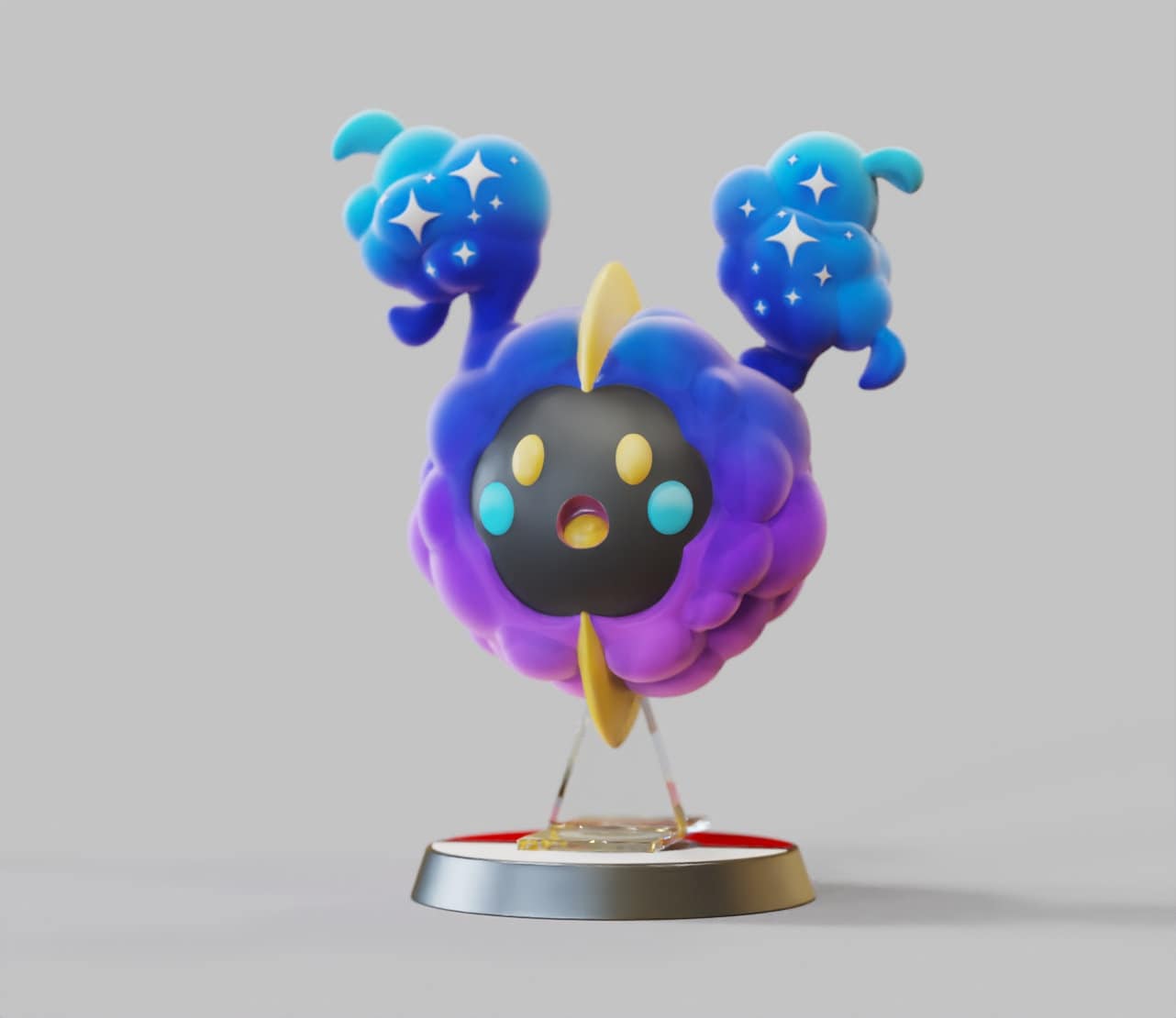 Pokemon Cosmog Cosmoem Lunala 3D model 3D printable