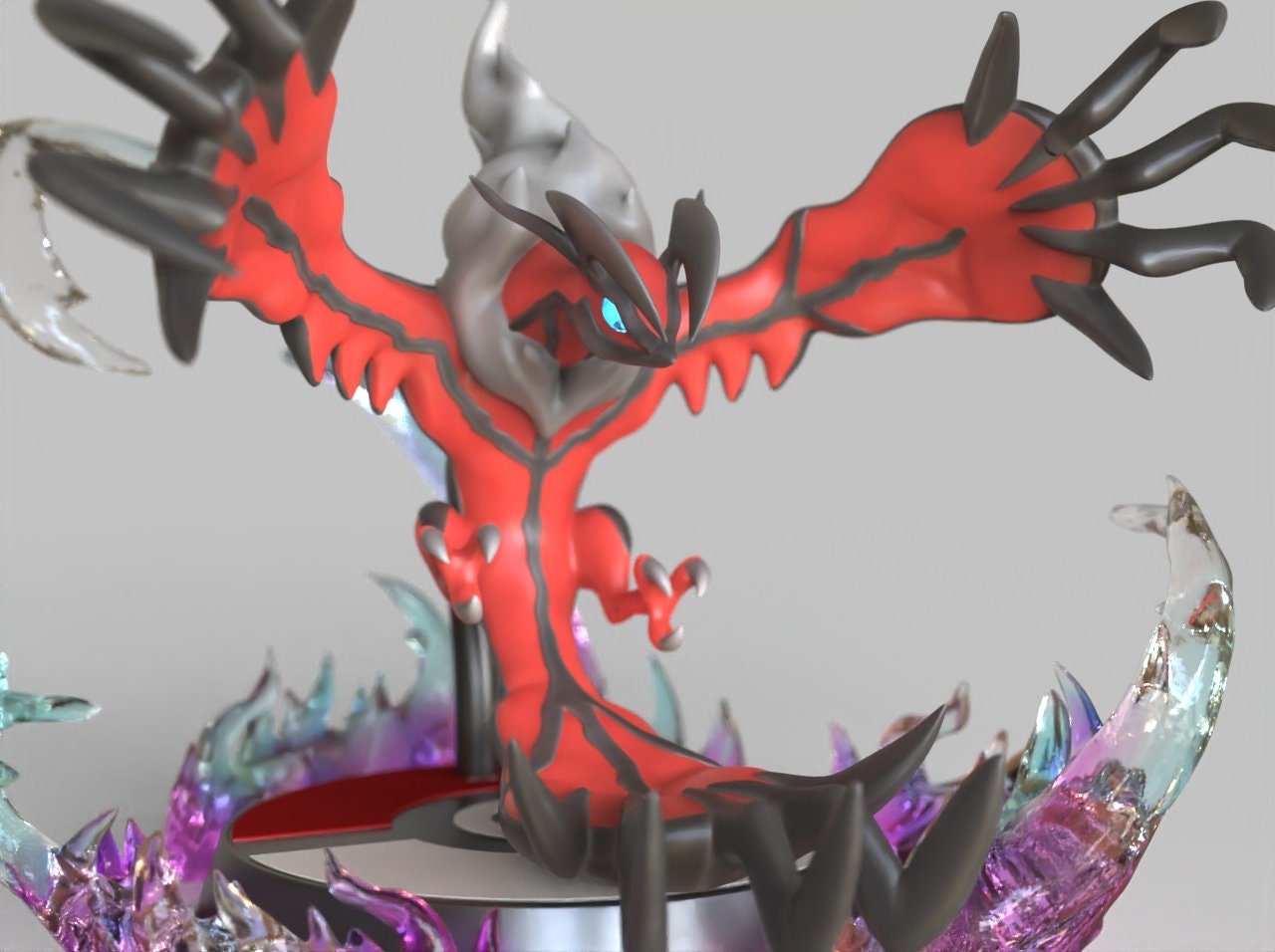 11x14 print of Yveltal and Mega Rayquaza