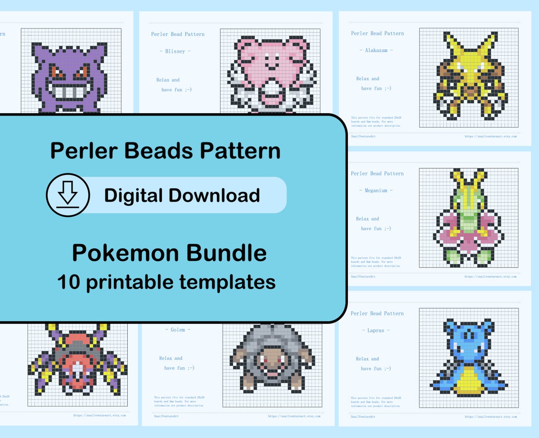 Perler Bead Pattern, Printable, Perler Bead Templates, Crafts for Kids ...