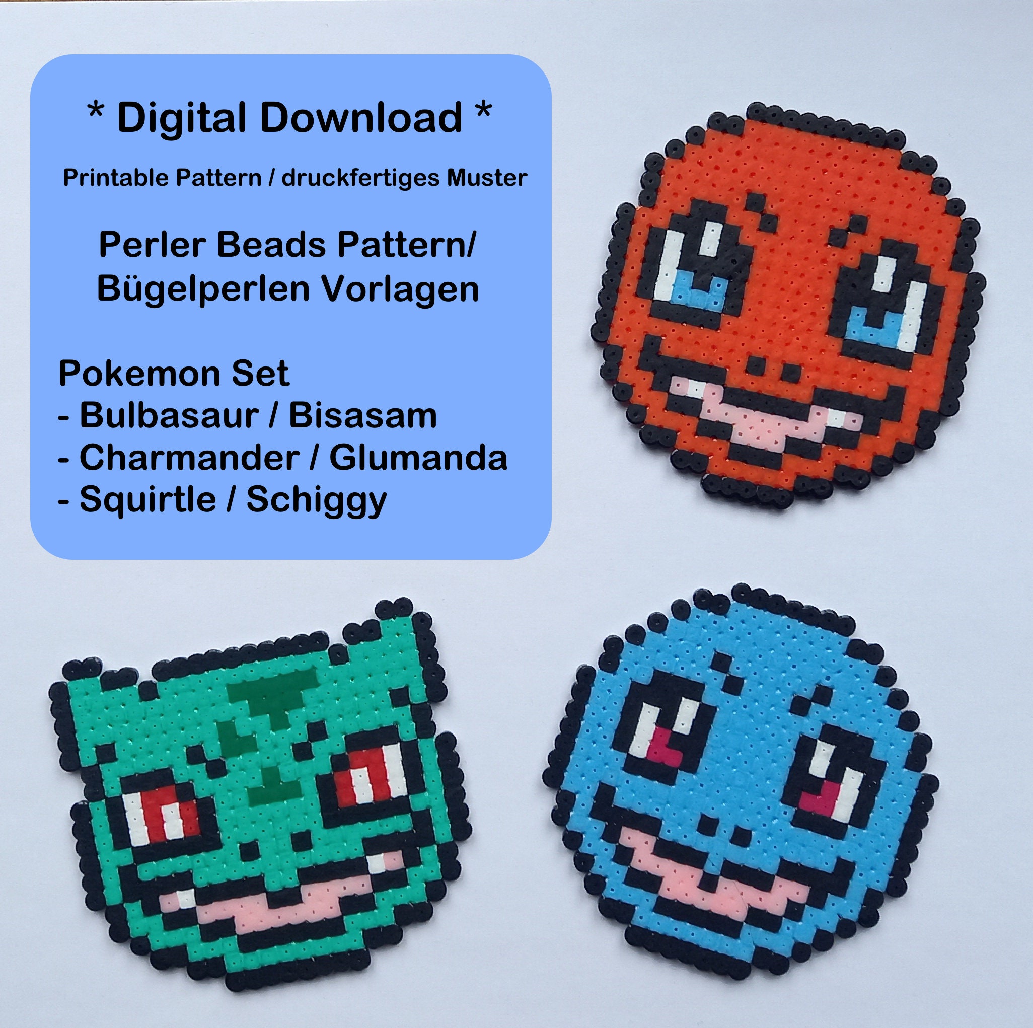 4 Seasons Bulbasaurs made with iron beads : r/pokemon