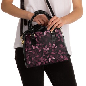 Schicke Blumen-Schulterhandtasche, stilvolle Tragetasche, Alltagstasche, trendige Schultasche, ideales Geschenk für sie, Bürotasche, persönliches Zubehör