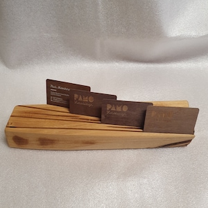 Porte-carte de visite en bois