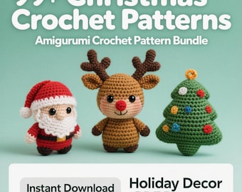 99+ Christmas Amigurumi Crochet Patterns | Holiday Decor (PDF Pattern)
