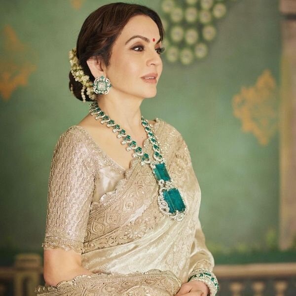 Indian Bollywood Sabhyasachi Design Nita Ambani Wedding Necklace / Bollywood Jewelery/Ad Uncut Kundan Polki Necklace /Bridal Necklace/