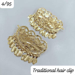Punjabi Suii / Hairpin  For Wedding /One Gram Gold Hair Jewelery/ Golden Hair Sui/ Gold Plated Sui / Sangeet / Haldi / Mehndi / Jaggo