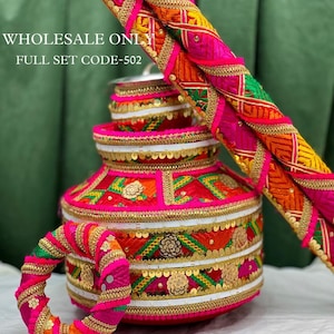 Indian Punjabi Wedding Ghadoli For Jaggo / Sikh Wedding Accessories / Ghdoli For Sangeet /Decorate Ghadoli For Jaggo / Indian Sikh Wedding /
