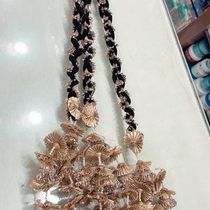 Punjabi Mirror Parandi / Paranda For Wedding / Mirror Parandi / Golden Parandi / Punjabi Hair Accessories / Sangeet / Haldi / Mehndi / Jaggo