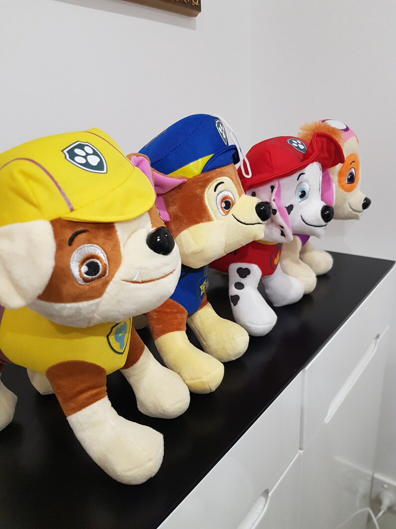 Paw Patrol Plush Toy Personalised With Any Name 5 Etsy