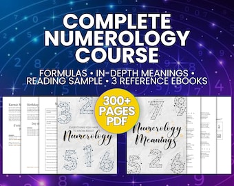 Numerology Reading Kit: 300+ Pages of Formulas, Templates, and eBooks (Instant PDF Download)