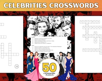 Celebrity Crossword Puzzle Book: 50 Movie & TV Star Puzzles (PDF Download