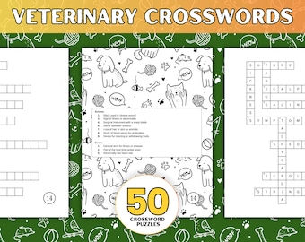 Veterinary Crossword Puzzles: 50 Brain Games for Vet Students (PDF Download