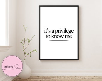 Wall Art about Self Love & Focusing on yourself | Quote Minimalist Inspiring Wall Art | Instant Download | Any Size Available