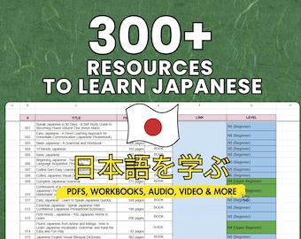 300+ Japanese Learning Resources: Ebooks, Videos, Workbooks (Digital Download)
