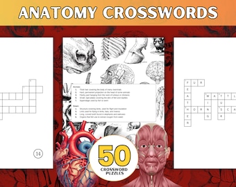 Anatomy Crossword Puzzle Book: 50 Brain Games for Students (PDF Download)