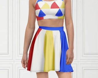 Katy Beach Ball Concert Outfit Fun Colorful 2 Piece Set Music Tour Outfit Celebrity Cosplay Costume