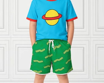 Unisex Kids + Youth Finster Outfit Cute Summer Set 90's Cartoon Kids Show Fashion