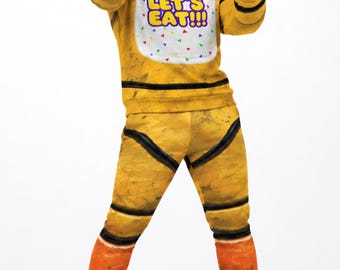 Unisex Chica Animatronic Cosplay Separates Sweatshirt + Slim Fit Joggers Fun Halloween Outfit