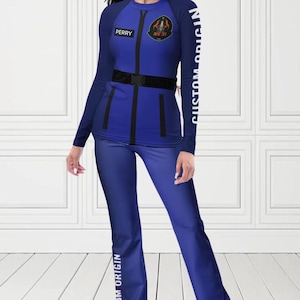 Perry Space Suit Origin Separates Customizable Name Suit Women in Space Astronaut Inspired Music Concert Outfit Fun Halloween Cosplay