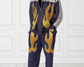 Unisex T4/5 Flame Zip Hoodie & Wide Leg Joggers Size Inclusive -SOLD SEPARATELY-