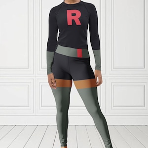 XS-3XL Damen Rocket Gang Cosplay Tasche M 90er Jahre Cartoon Style Japanischer Anime Outfit Comicon Halloween Dress-Up Jessy Anpassbar