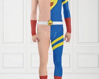 Men's Takaba Cosplay With Custom Skin Tone  Separates Rash Guard + Leggings Comic Convention Outfit Size Inclusive