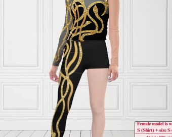 XS-3XL TaylorMade  Gold Snake Rep Outfit, Iconic Jumpsuit Inspired Not Real Glitter-, Celebrity Cosplay, Music Festival Clothing 2 Piece Set