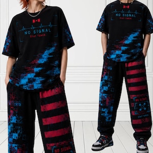 Unisex Vox News Inspired Hotel Streetwear Outfit TV Signal Technology Design Grungecore Edgy Outfit Fan Merchandise
