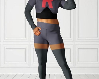 XS-6XL Women&#39;s Rocket Gang Cosplay Pocket M 90&#39;s Cartoon Style Japanese Anime Outfit Comicon Halloween Dress-Up Customizable