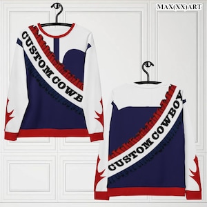 Unisex Custom Cowboy Queen Be-inspired Outfit Music Tour Biały Cowboy Outfit Country Album Bluza + Joggers Fałszywy spersonalizowany pas