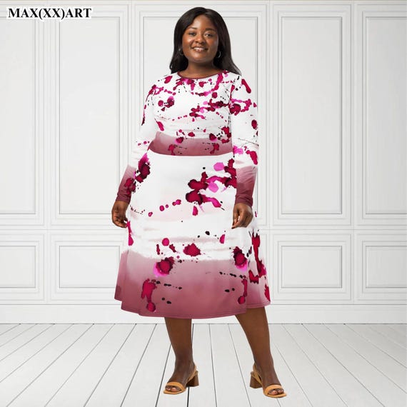 knee length dresses for ladies Looking For Fun Multi-Colored Tropical Midi Dress – Shop the Mint main image 0