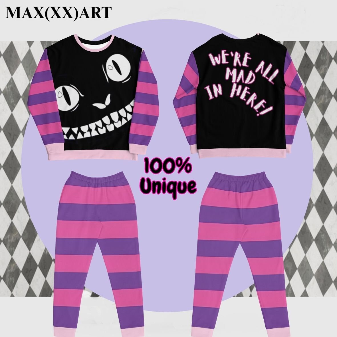 Cheshire Cat Pajamas Etsy Canada