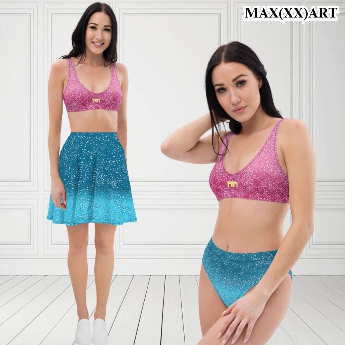 Taylor Music Tour-outfit bikiniset + rok/cover-up, dag- en nachtkleding, My Era, podiumoutfit geïnspireerd -NIET ECHT GLITTER-