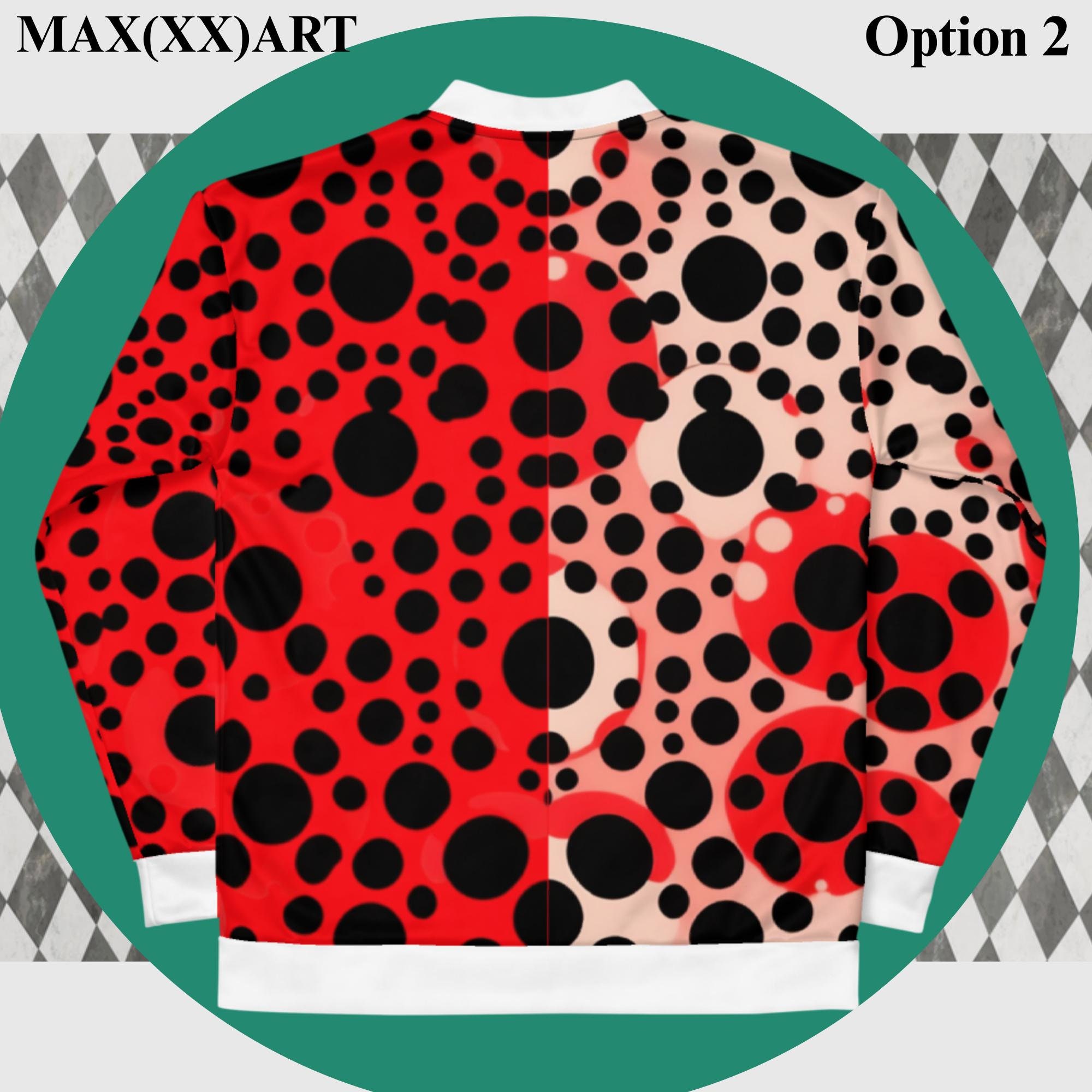 Yayoi Kusama Inspired Fullset, polkadot Clash Bomber Jacket Joggers