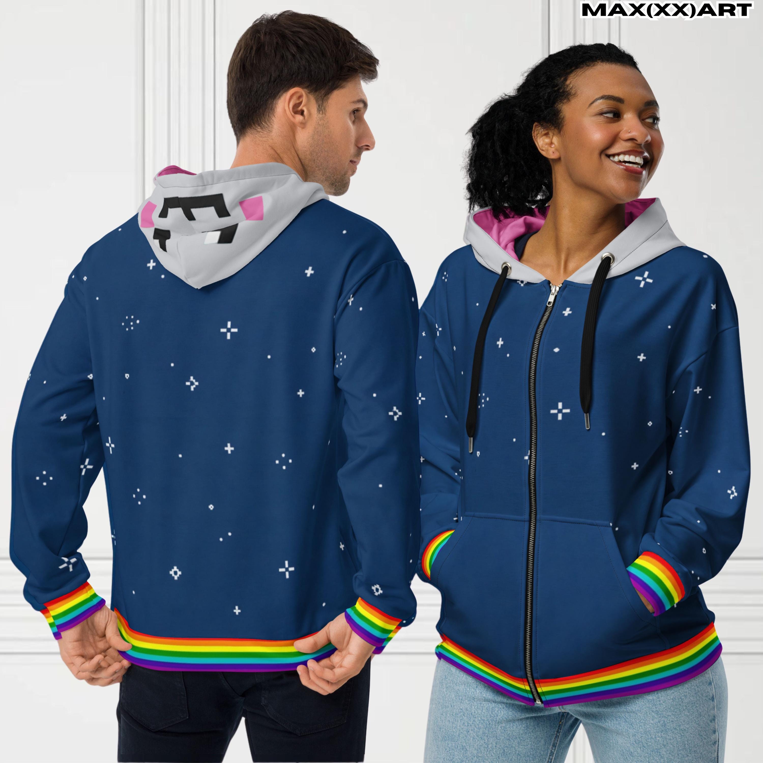 Sweat à Capuche Femme L.A. Kitty Taille 2X - Couleurs Vives, Fermeture Zip - Occasion TB