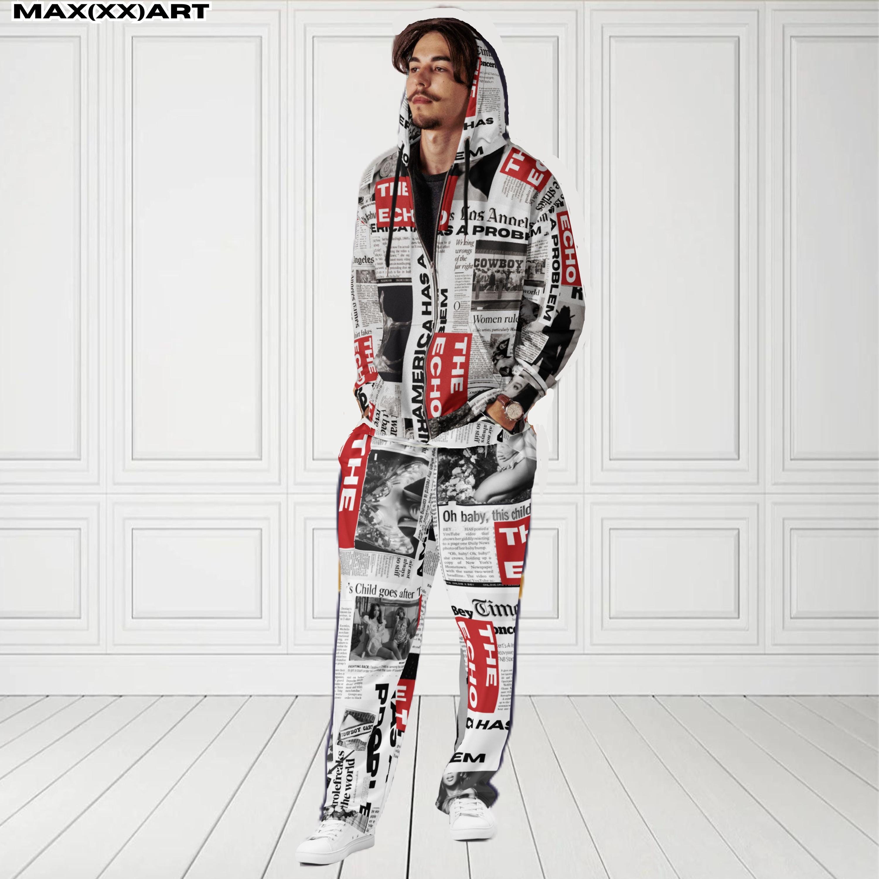 Newspaper Hoodie - Etsy Denmark