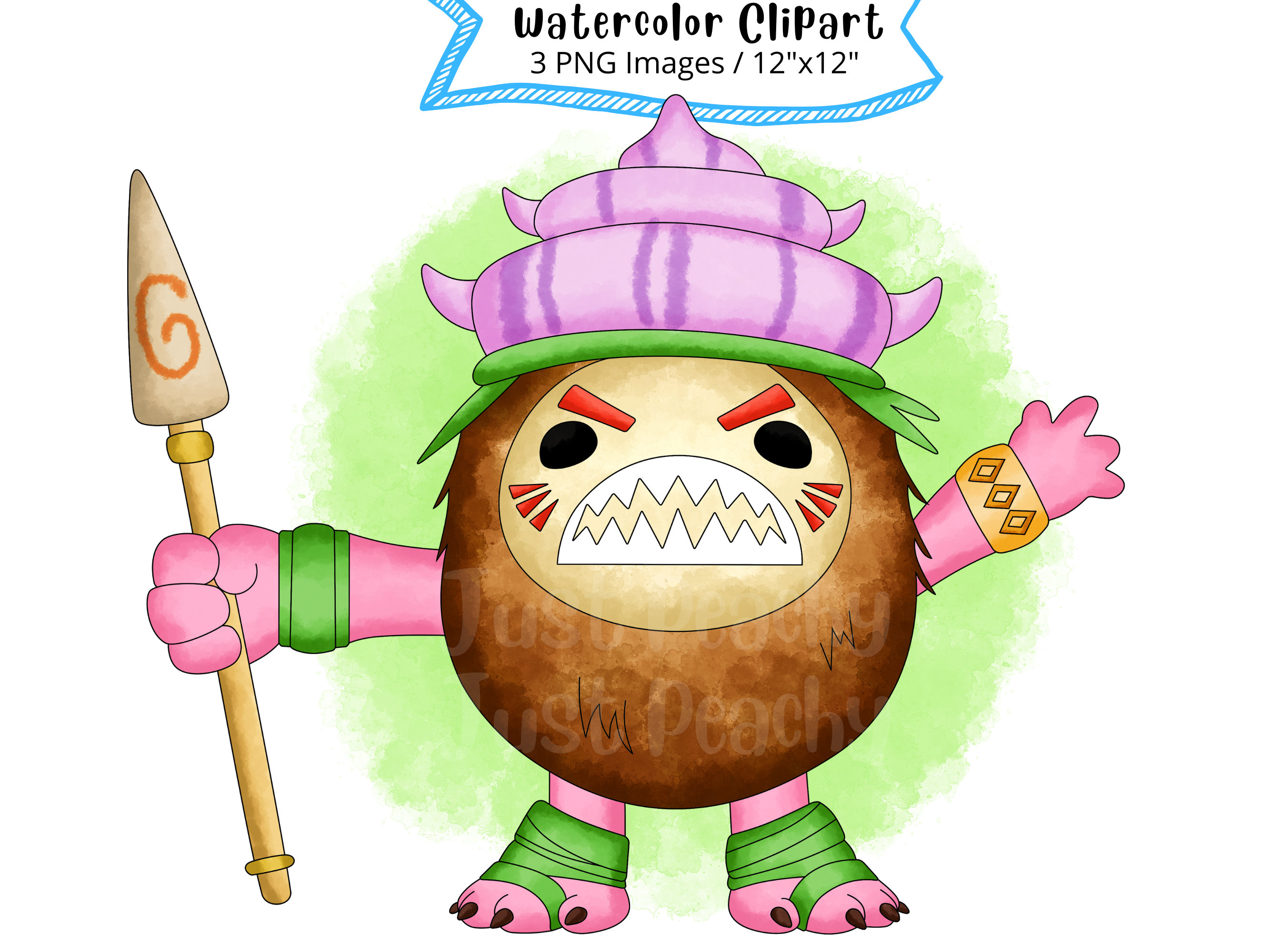Kakamora From Moana Hand Drawn Watercolor Clipart Set Cute Cartoon Kakamora From Moana Hand Drawn Watercolor Clipart Set Cute Cartoon