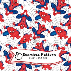 Spider-Man Musterdesign, Superheld Design, digitaler Download, hohe Auflösung, Sofort Download