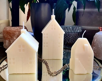 House Candles Set | House Shaped Candles | House Decor Candles