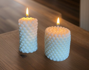 Bubble Candles | Handmade | Pillar Candles | bubble Candles | Soy wax | Scented Candles