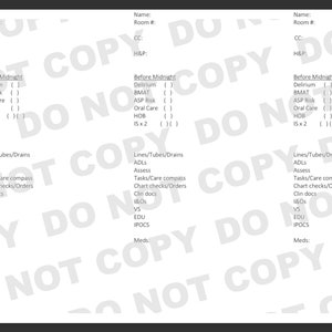 Orthopedic/ Trauma/ Surgical Nurse Report Sheets for 3 patients, Medsurg Nurse Brain, PDF