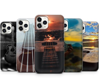 Line Art Phone Case Music Guitar Cover for iPhone 16, 15plus, 14