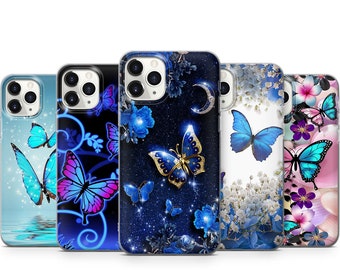 Butterfly Phone Case Protective Cover for iPhone 17 Pro Max, 16e, 15, 14, 12 & Samsung S25 Ultra, S24 FE, A56, Pixel 10 XL, 9a, 8