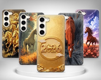 Funda para teléfono Majestic Horse 2026 para Samsung Galaxy S25 Ultra, S24 Plus, S23 FE, S22, S21, S20, S10 A53, A52, A36, A35, A26, A16, A12