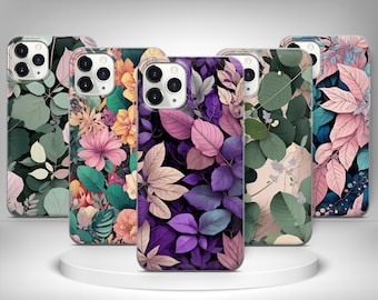 Etui na telefon Nature Leaves Botanical Cover do iPhone'a 17 Pro Max, 16e, 15, 14, 12 i Samsunga S25 Ultra, S24 FE, A56, Pixel 10 XL, 9a, 8, 7, 6