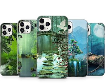Magical Forest Phone Case For iPhone 15 14 13 12 11 X Xs XR 8 SE Samsung S23 S22 S21 S20 S10 A10 A12 A13 A14 A31 A33 A51 A52 A53 A71 A72